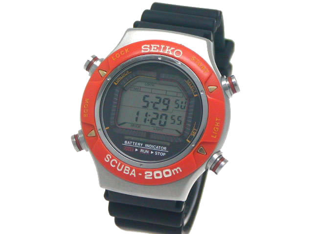美品 セイコー スキューバ200m S800-0010 1993年製 USED セイコー スキューバ200m S800-0010 1993年製 USED