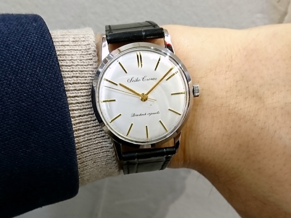 セイコー クロノス 14025 17石手巻 OH済 昭和34年製