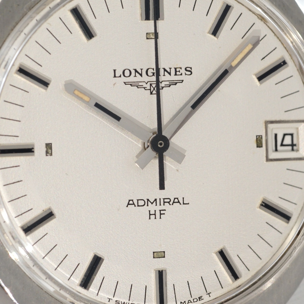 OH済70s 高級 ロンジン アドミラル HF 手巻 純正尾錠 純正竜頭 腕時計