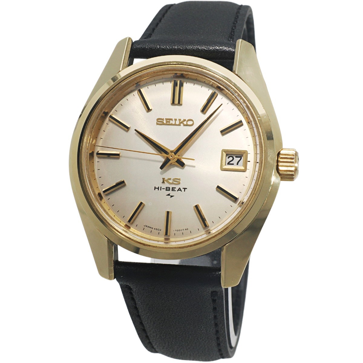 キングセイコー 4502-7000 金メッキ ハイビート 10振動 手巻 OH済 昭和43年/1968年製