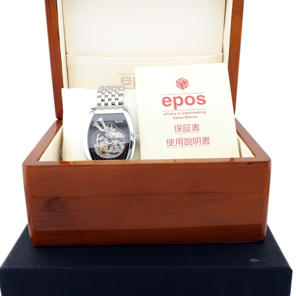 エポス トノー スケルトン 3359SQ11BK 純正ブレスレット 自動巻 OH済 2005年購入品 USED