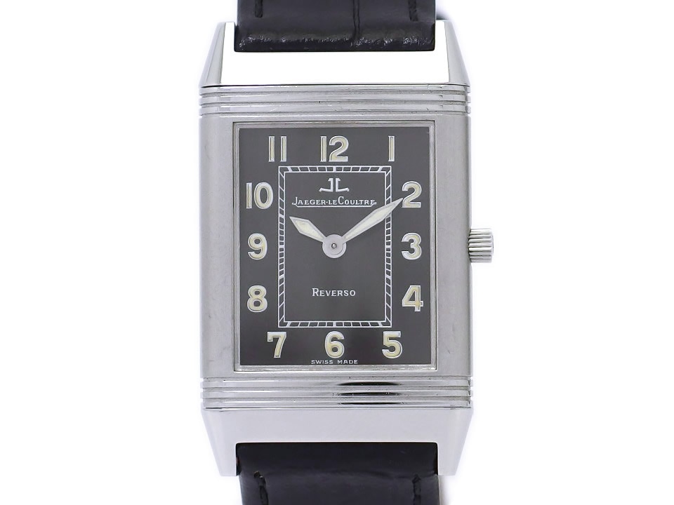 ジャガールクルト レベルソ シャドウ 251.8.86 グレー文字盤 純正尾錠