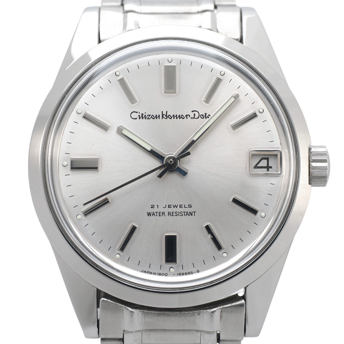 シチズン ホーマーデイト 4-180615Y 63-1019 21石 手巻 OH済 昭和48年/1973年製 Citizen