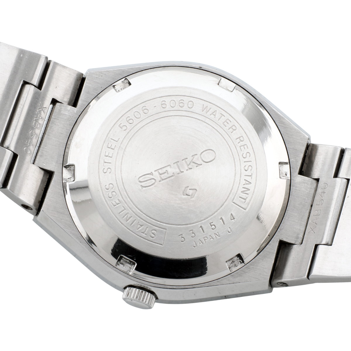 セイコー ロードマチック 5606-6060 スクリューバック 青色文字盤 自動巻 OH済 1973年製