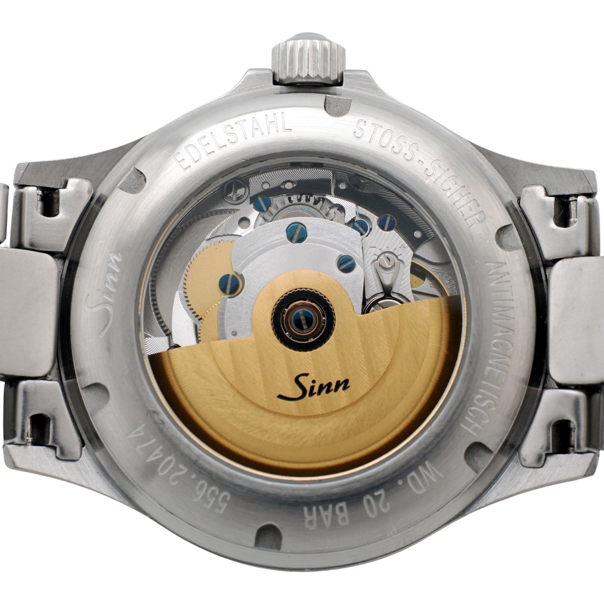 ジン 556 ブラック文字盤 バーインデックス SSブレス 自動巻 2000年代