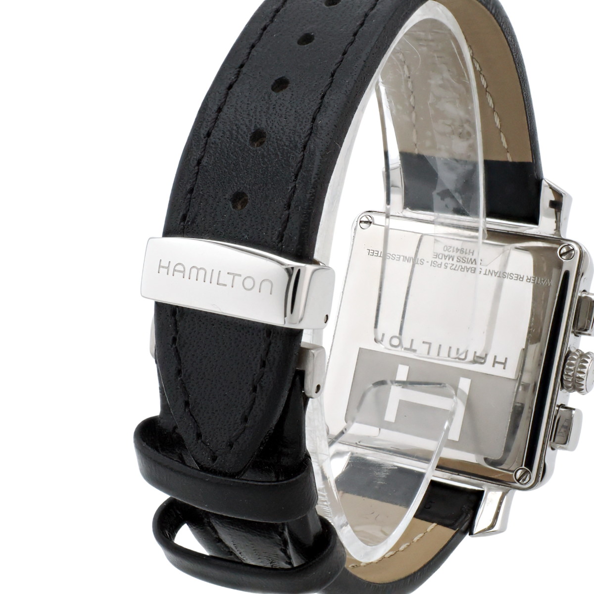 ハット HAMILTON ハミルトン ロイド H19412753 ハミルトン ロイド クロノグラフ H19412753 クオーツ 2016年購入 USED