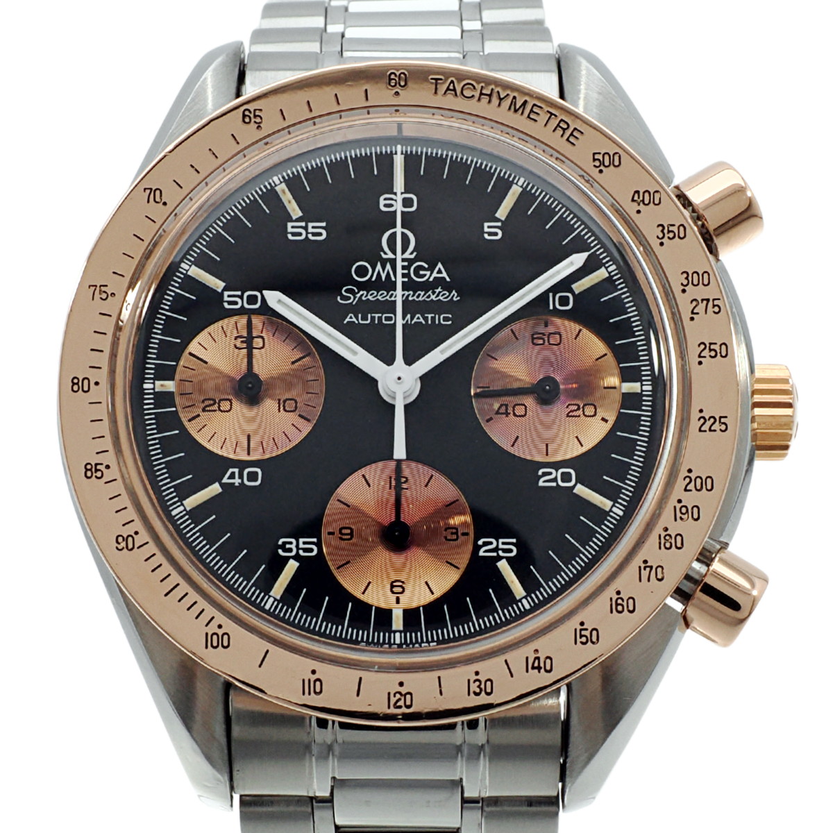 オメガ スピードマスター オートマチック 18Kローズゴールドベゼル 39mm Ref.175.0033 ローズゴールドコンビ メーカーコンプリートサービス済み USED