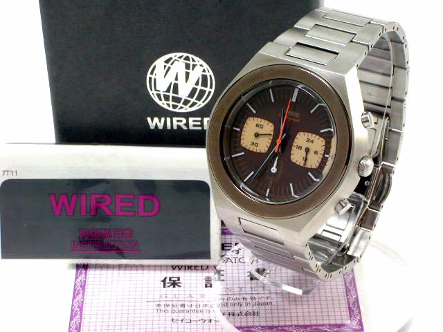 値下げ】SEIKO WIRED AGAV014 茶馬 ワイヤード クロノグラフ