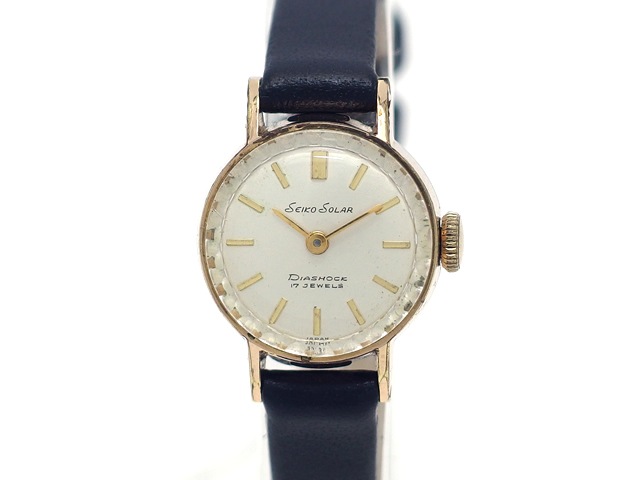 セイコー ソーラー レディース 577 EGP/SS 17石手巻 OH済 昭和46年製