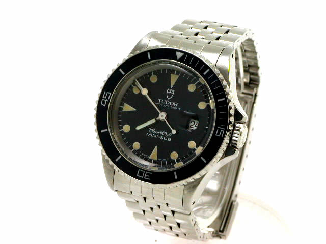 チュードル サブマリーナ 青 ミニサブ 73090 自動巻 1980年代製 　