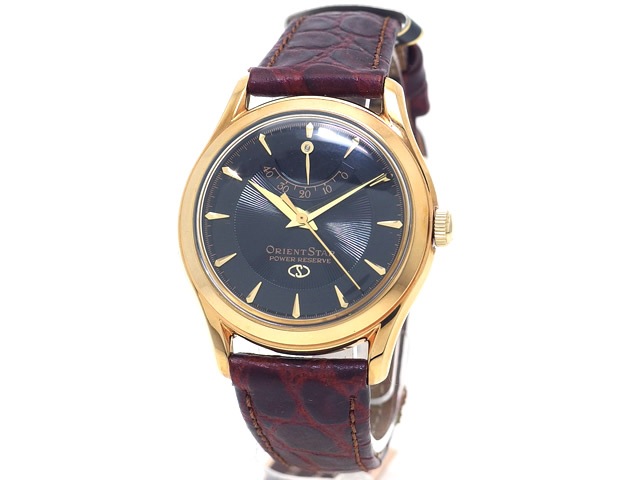 Orient STAR 自動巻き時計 22ジュエル ゴールド/ブラック Orient STAR 自動巻き時計 22ジュエル ゴールド/ブラック with ORIENT