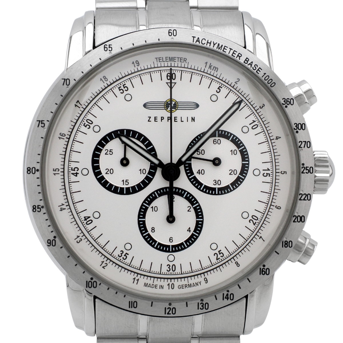 ツェッペリン 100周年記念シリーズ 日本限定 クロノグラフ 8894M-1 クオーツ USED
