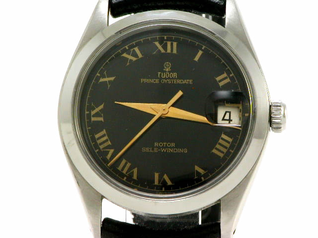 チュードル 小薔薇 自動巻 黒文字盤 1960年代 　