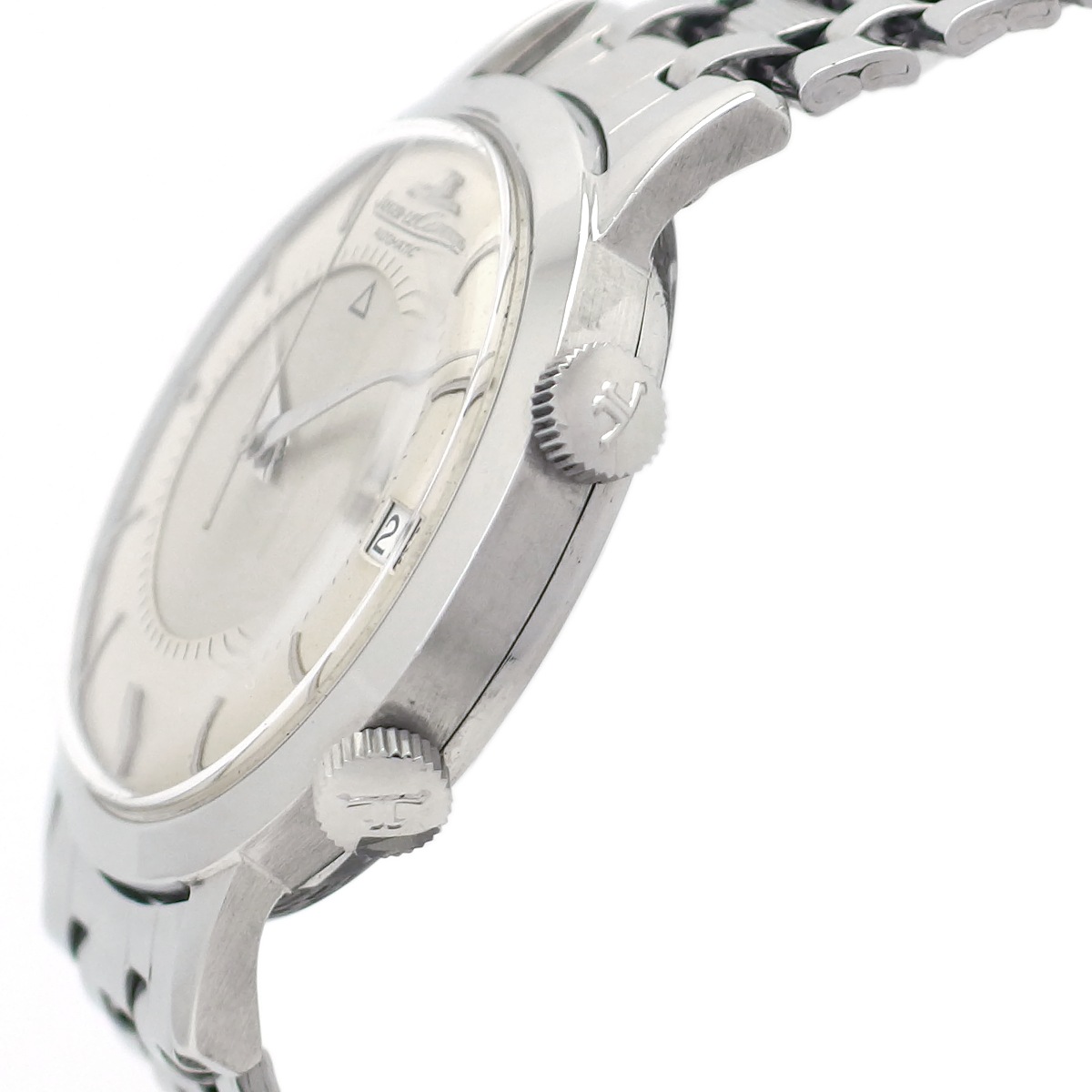 ジャガールクルト メモボックス デイト 純正ゲイフレアーブレスレット Cal.825 ハーフローター 自動巻 OH済 1960年代 Jaeger Lecoultre