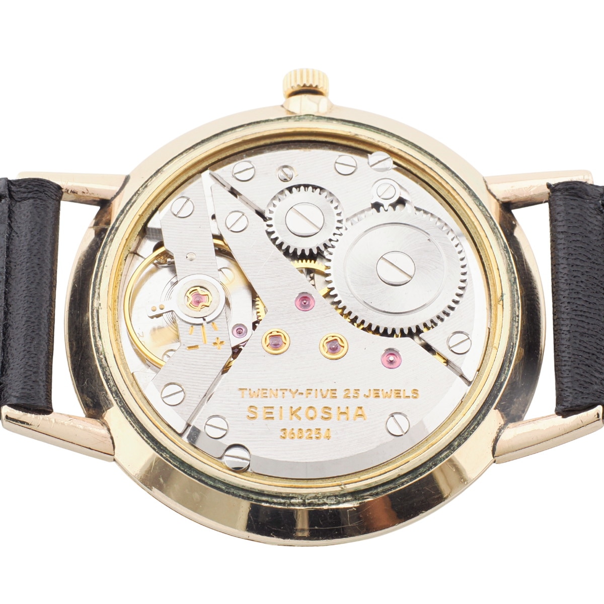セイコー　ゴールドフェザー　14金 セイコー ゴールドフェザー J14060E 14金張り 25石 手巻 OH済 1962年製（