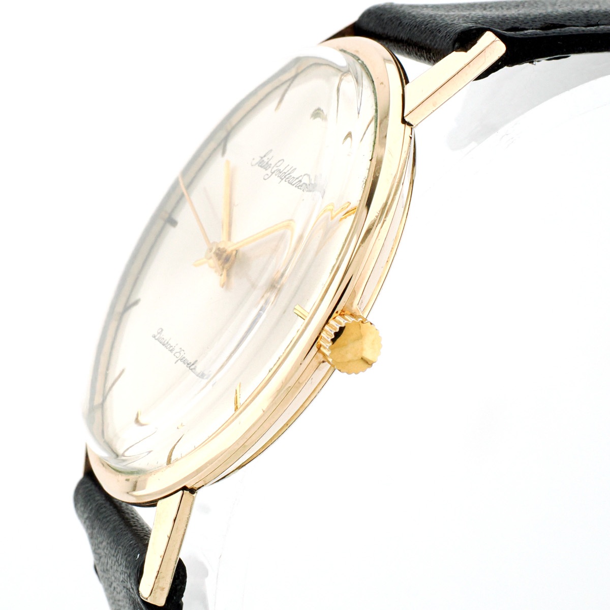 セイコー ゴールドフェザー J14060E 14金張り 25石 手巻 OH済 1962年製（