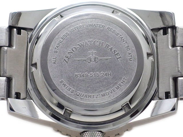 ゼノ 6349Q-BK-MT 500M クオーツ USED ZENO Watch