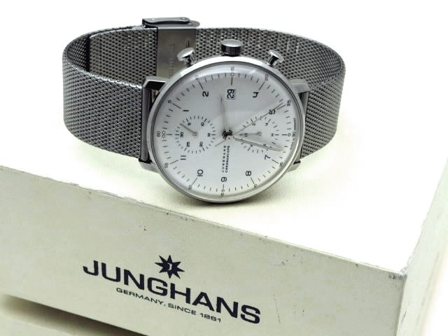 ユンハンス 027.4003.44M マックスビル クロノスコープ 自動巻 USED JUNGHANS