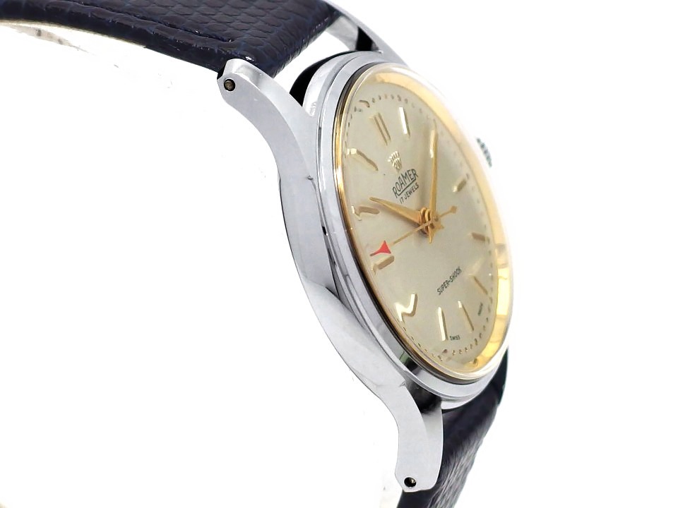 ローマー 215999 180459 スイス製 17石手巻 OH済 1960年代