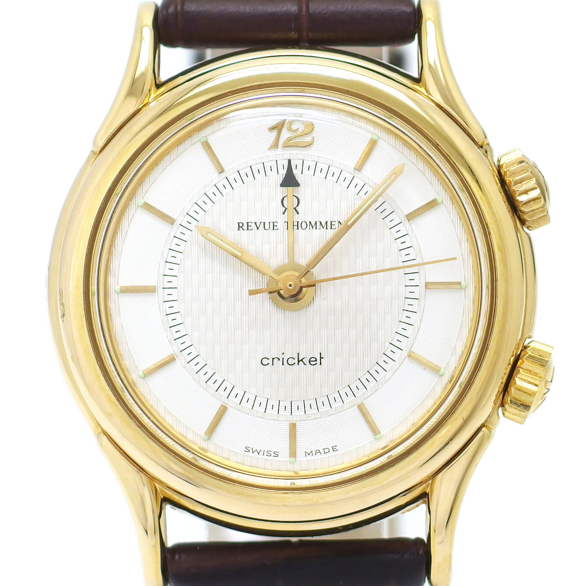 レビュートーメン クリケット 7922001 アラーム機能付き  Cal.AS1930 手巻 OH済 1990年代 USED