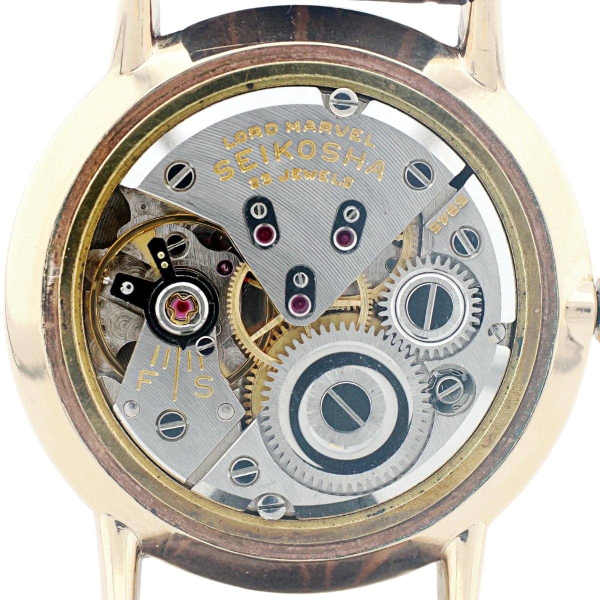 最初期モデル J14039 SEIKO ロードマーベル　SD文字盤 純正尾錠 セイコー ロードマーベル Ref.J14039 14金張り 初期型SD文字盤 彫り文字盤