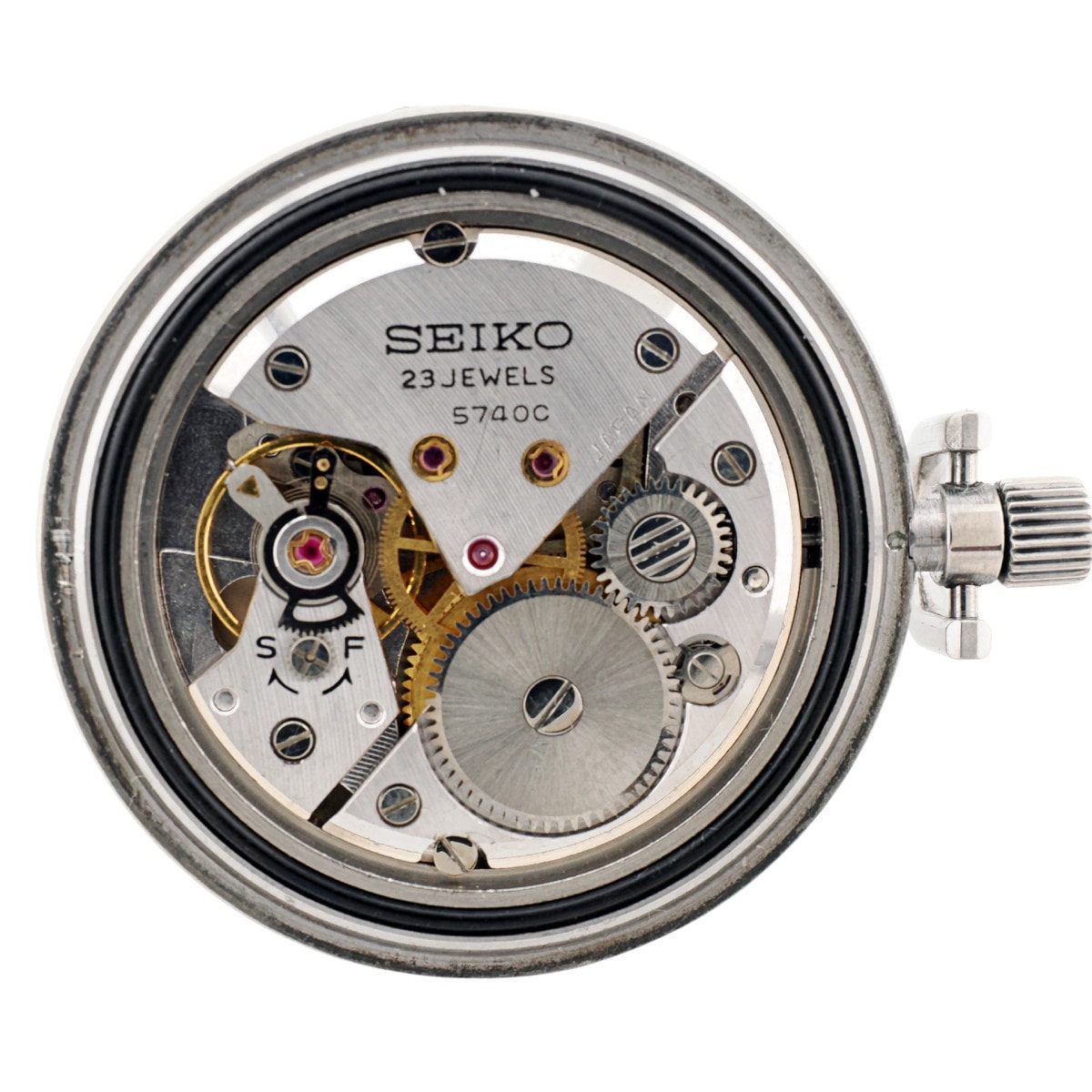 セイコー 懐中時計 シルバー885 5740-8010 10振動 ロードマーベルCal.5740C 手巻 OH済 昭和45年/1970年製