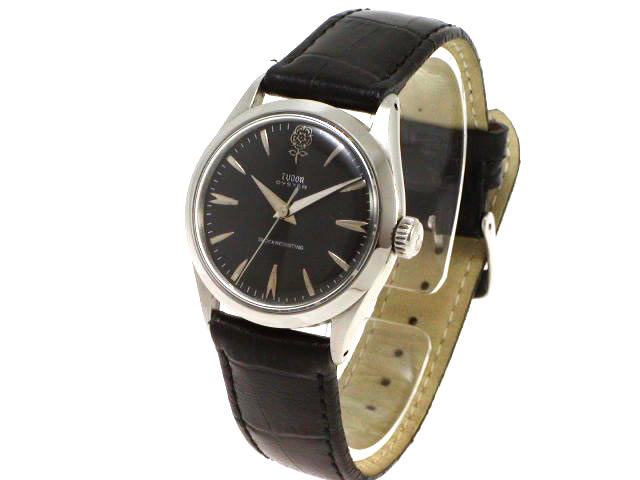 チュードル Ref.7934 デカ薔薇  黒文字盤 手巻 1960年代　