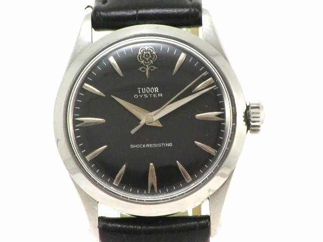 チュードル Ref.7934 デカ薔薇  黒文字盤 手巻 1960年代　