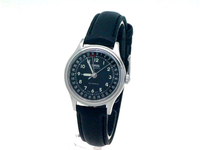 オリス ポインターデイト 654 7478 黒文字盤 自動巻 OH済 USED