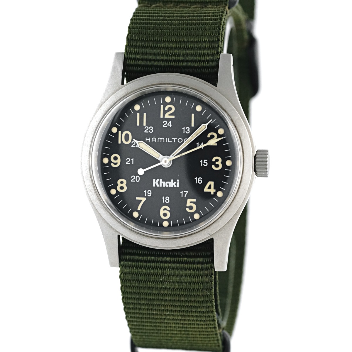 Hamilton Khaki 9415A 手巻き 33mm グリーン文字盤