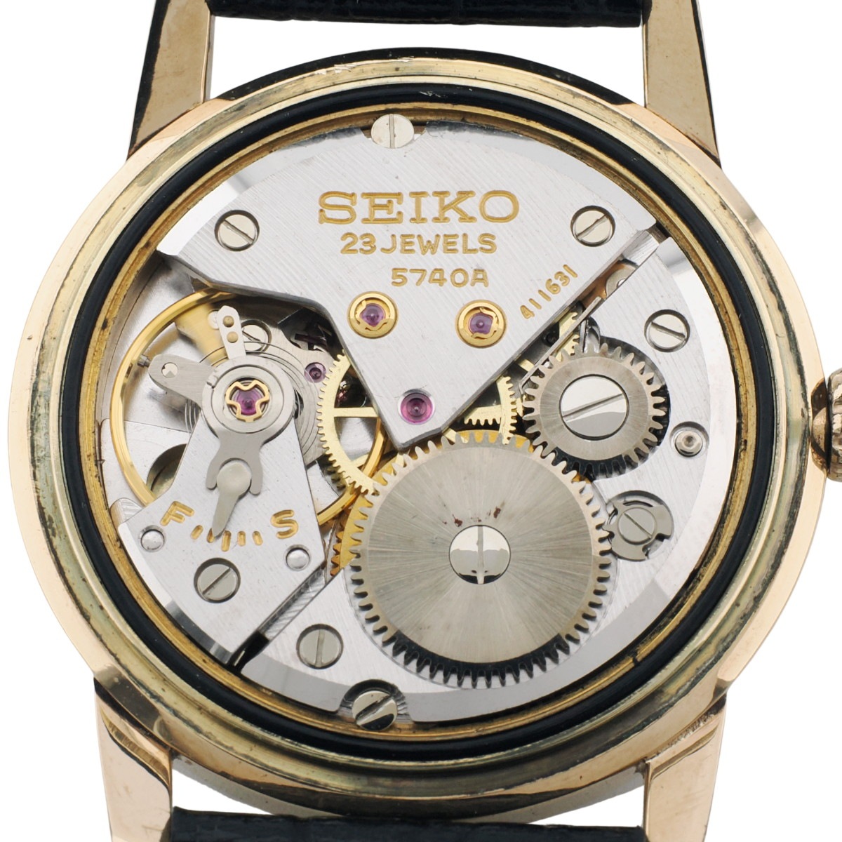 セイコー ロードマーベル 5740-1990 金張り 23石 Cal.5740A 手巻 OH済