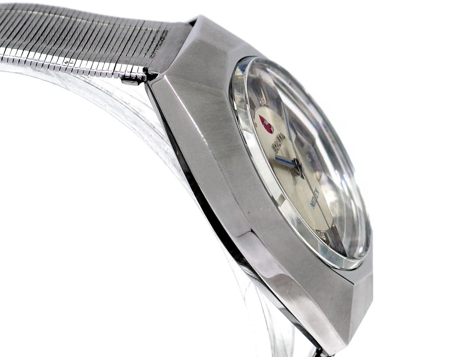 ラドー MEILEN 633.3111.4 ７面カット風防 純正ブレスレット Cal.2824 25石 自動巻 OH済 1970年代