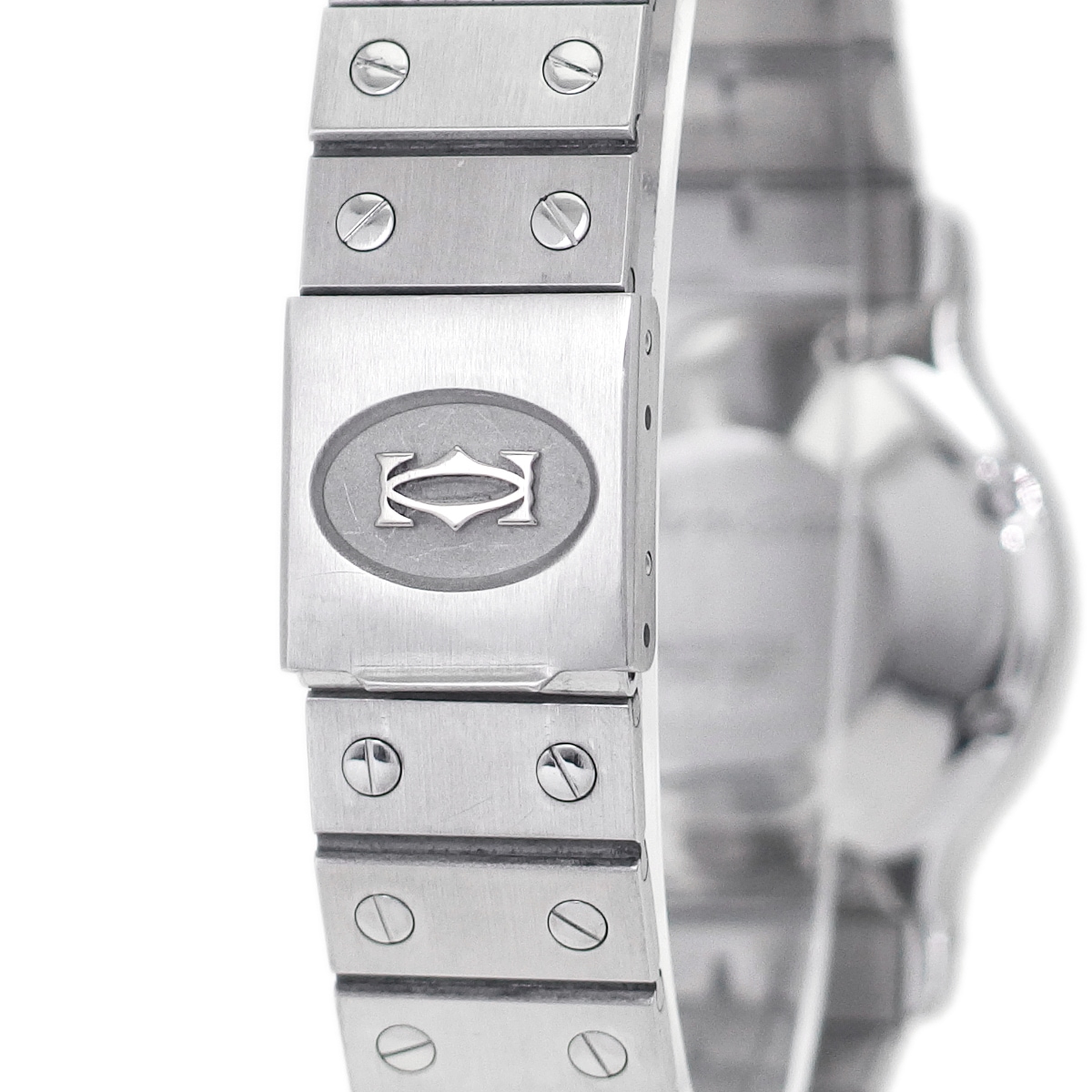 カルティエ サントス オクタゴン LM 30mm Ref.2965 新品文字盤・針 自動巻 OH済 1987年購入品