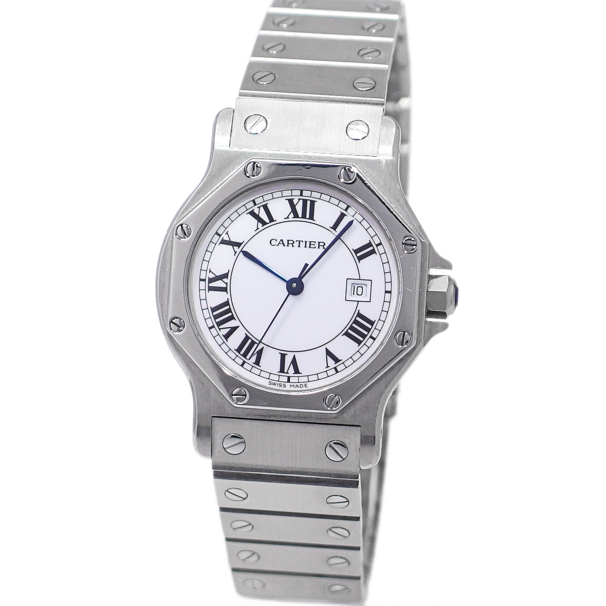 カルティエ サントス オクタゴン LM 30mm Ref.2965 新品文字盤・針 自動巻 OH済 1987年購入品