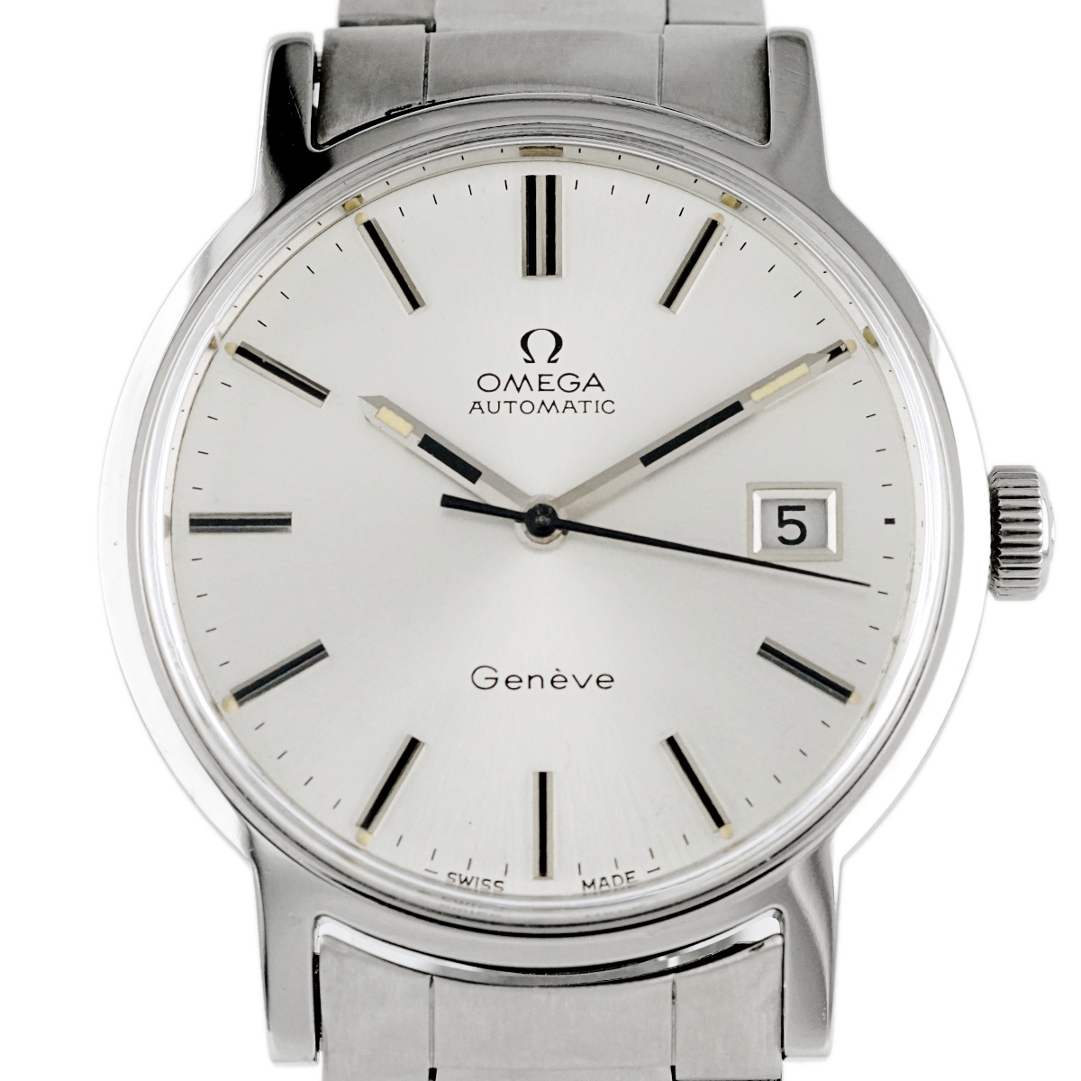 OMEGA オメガ ジュネーブ 手巻き　腕時計　純正ブレス ヴィンテージ・中古】オメガ OMEGA 腕時計 ジュネーブ 手巻き レザー