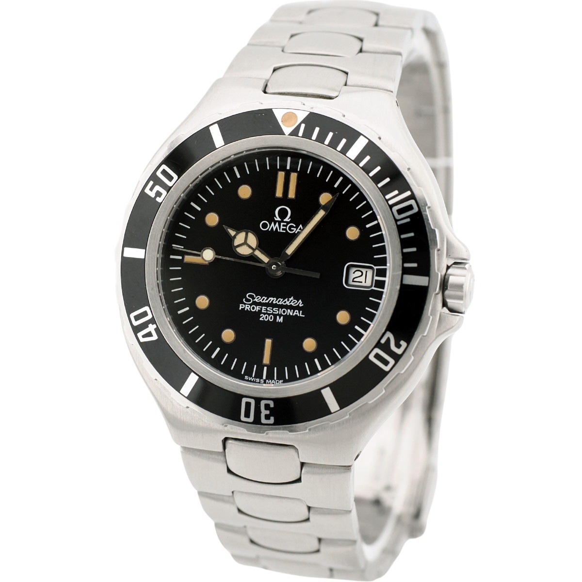 オメガ シーマスター プロフェッショナル 200m Pre-Bond 396.1042 37mm メルセデス針 クオーツ 1988年頃 USED