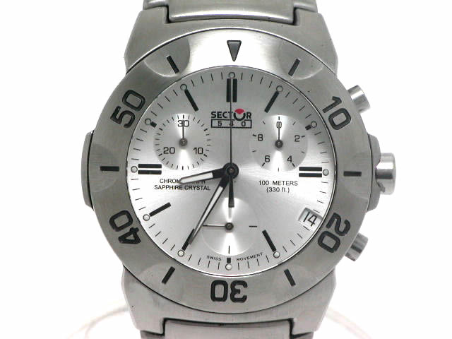 専用【稼働/新品電池/新品ベルト】SECTOR セクター　クロノグラフ　腕時計 セクター 540 クロノグラフ クオーツ 540 2653 919 045 USED