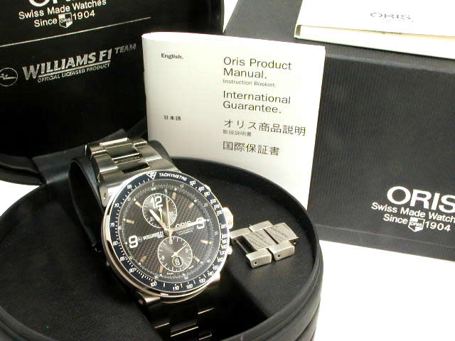 オリス ウィリアムズ クロノグラフ USED
