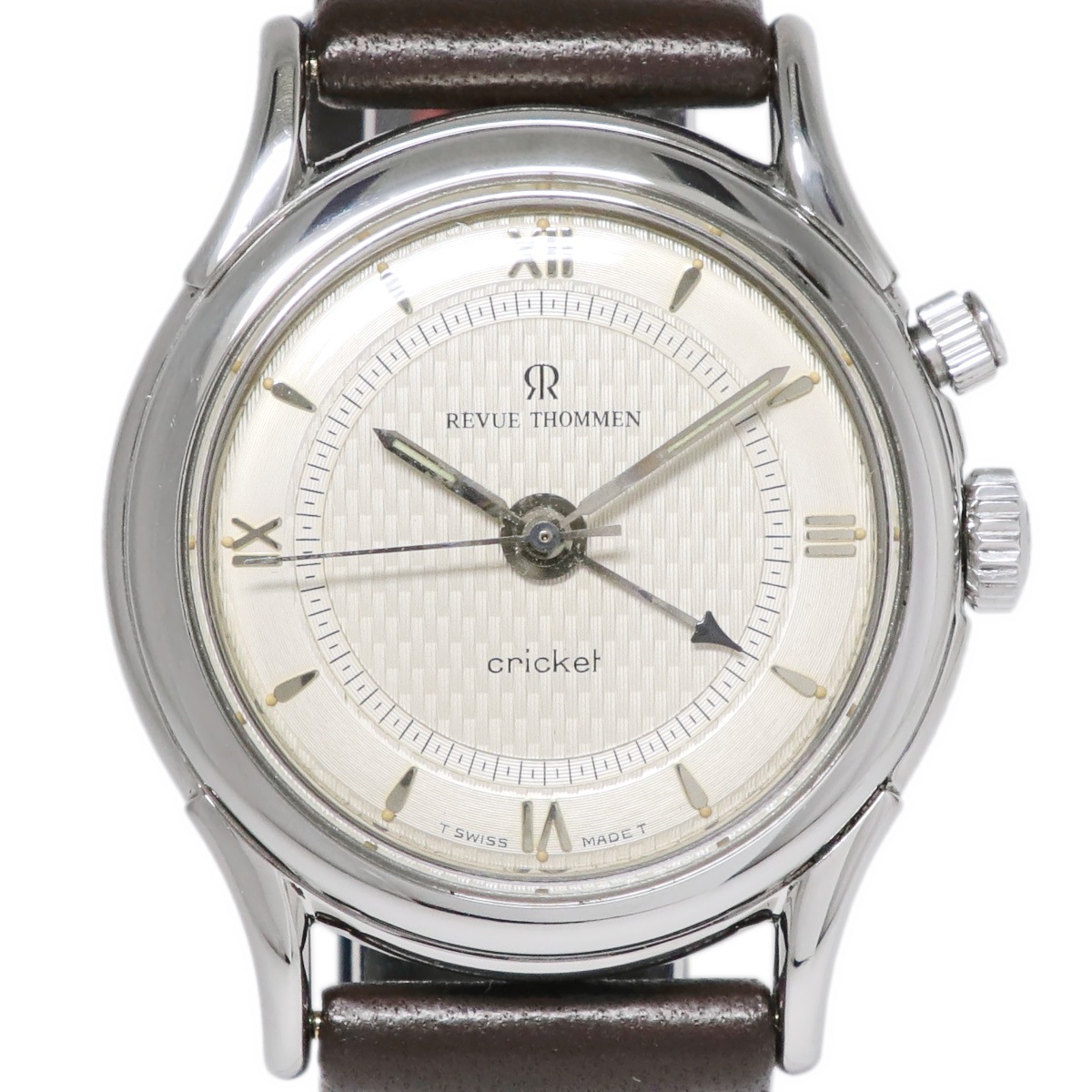 レビュートーメン クリケット 8010002 ステンレスケース アラーム 手巻 OH済 1995年頃 USED