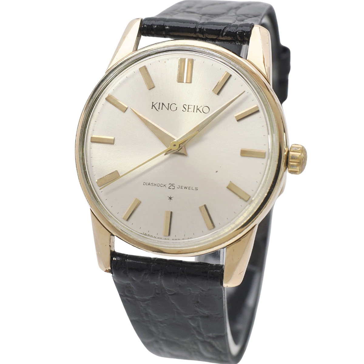 キングセイコー 1st後期 15034 AD文字盤 14金張り 25石 手巻 OH済 昭和37年/1962年製 Seiko