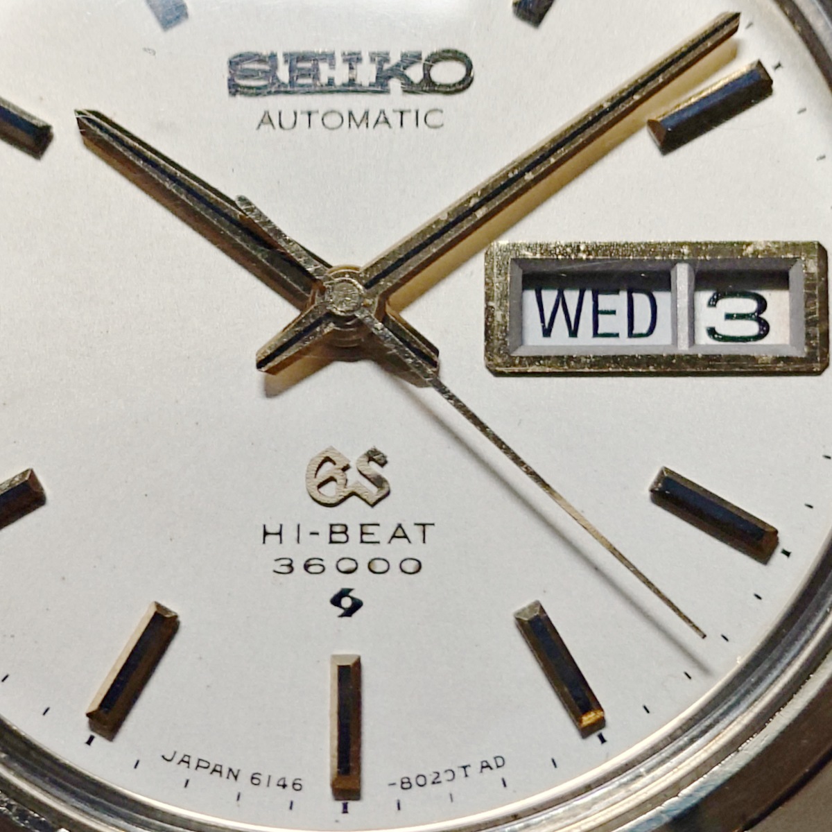 グランドセイコー 6146-8000 後期型 キャップゴールド 10振動 自動巻 OH済 昭和44年/1969年製 GrandSeiko