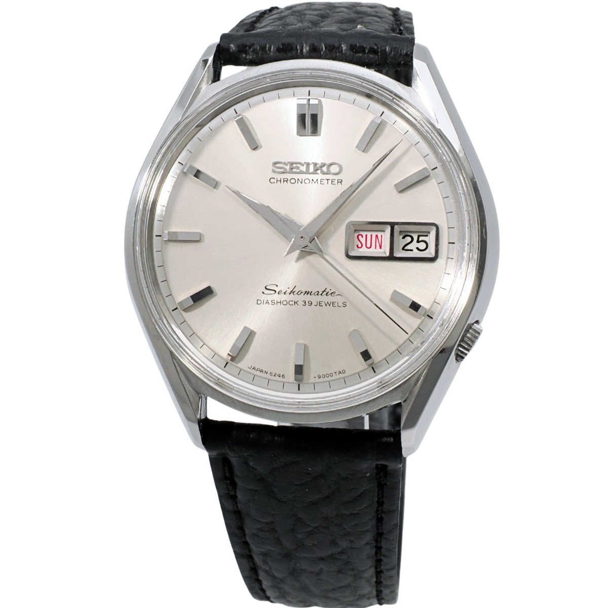 セイコー マチック クロノメーター 6246-9000 獅子メダリオン 自動巻 OH済 昭和40年/1965年製 Seiko