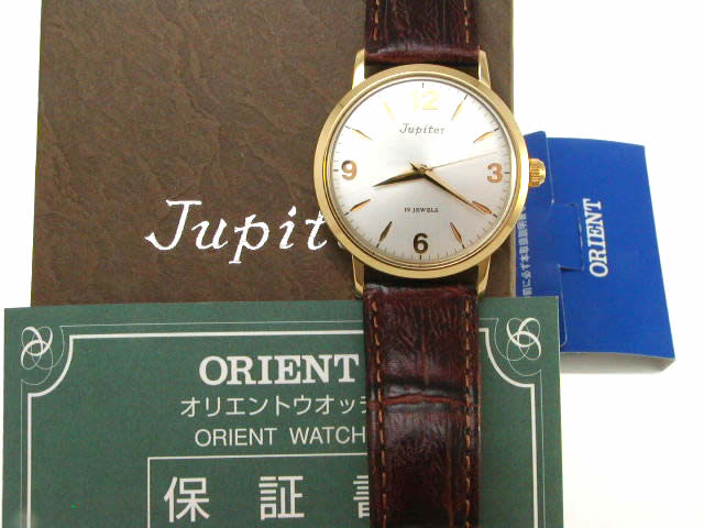 オリエント ジュピターφ34mm TN33502G 手巻 美品 USED