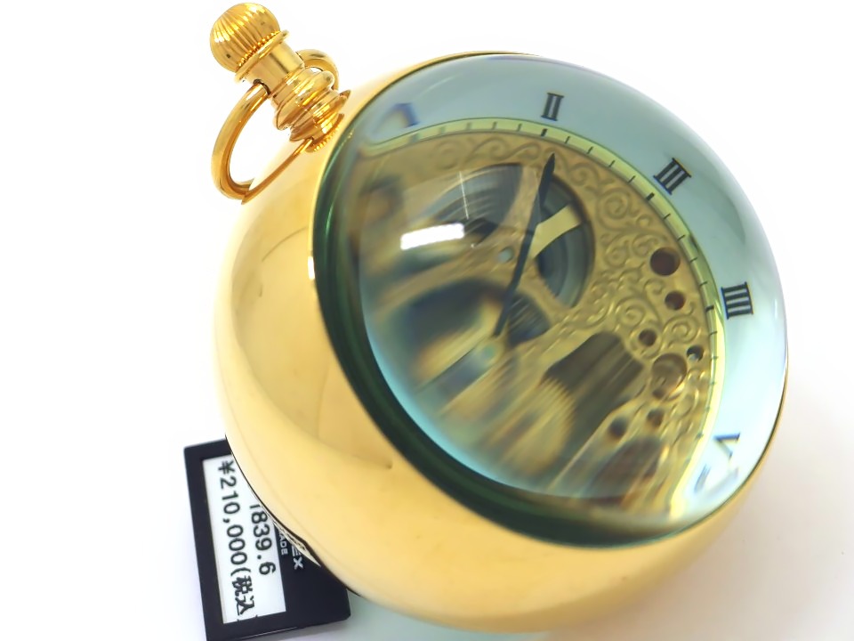 珍品】卓上時計 カトレックス 1839.6 スケルトン 73.6mm GP 珍品】卓上時計 カトレックス 1839.6 スケルトン 73.6mm GP