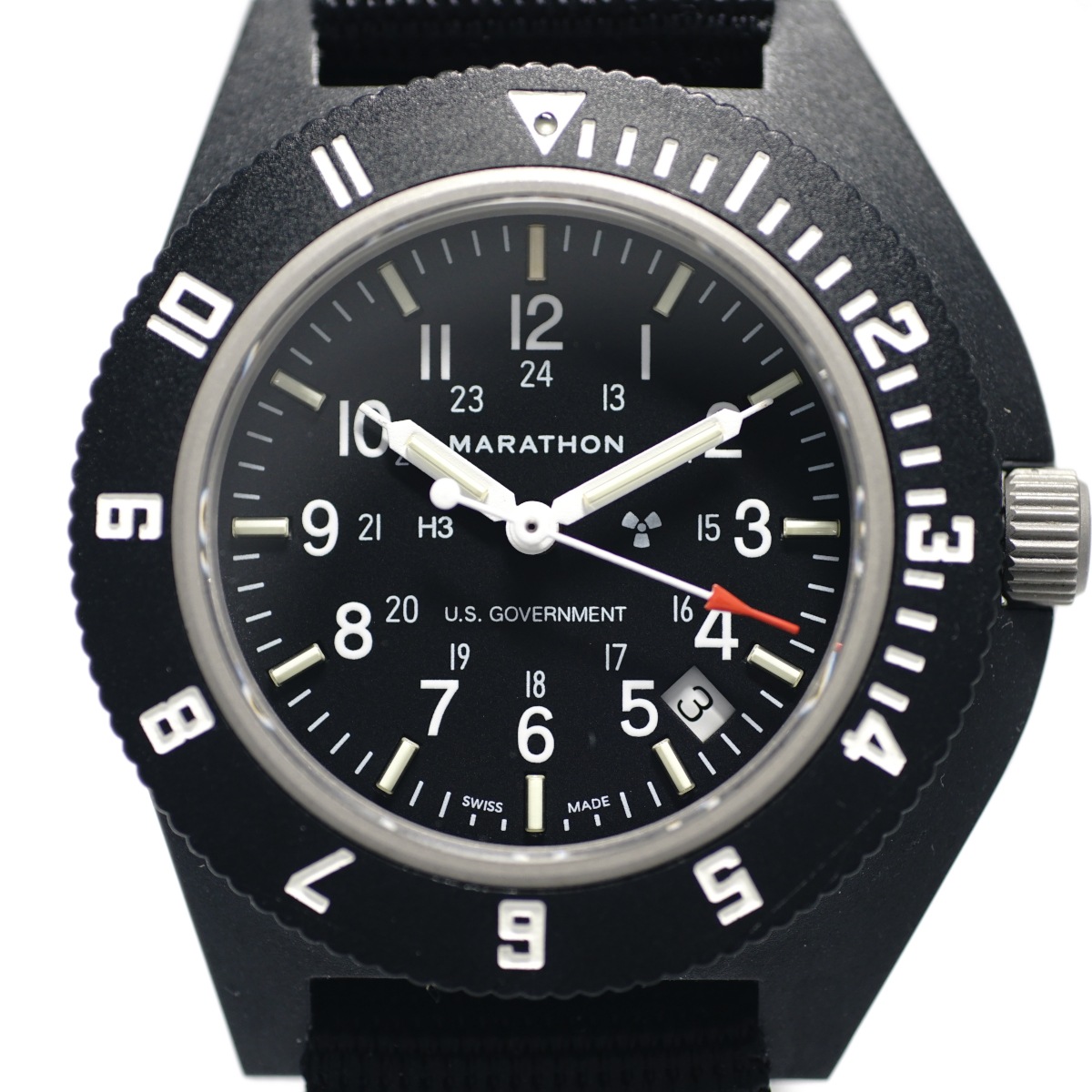 マラソン ナビゲーター デイト 6645-01-544-9475-WW194013-BK クオーツ