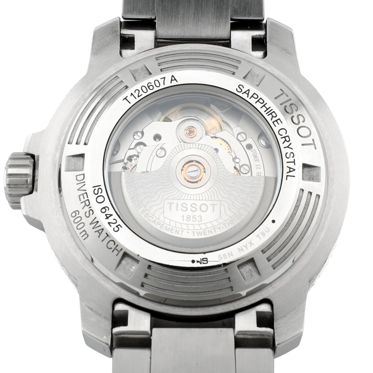 TISSOT ティソ シースター 2000 プロフェッショナル T120607A (T120.607.17.441.00) 自動巻 OH済 純正ブレスレット＆ラバーベルト付属 USED