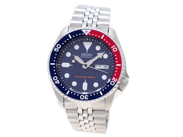 SEIKO 腕時計 逆輸入 海外モデル ネイビー SKX009KD セイコー ダイバー 200m 逆輸入モデル SKX009KD 自動巻 USED