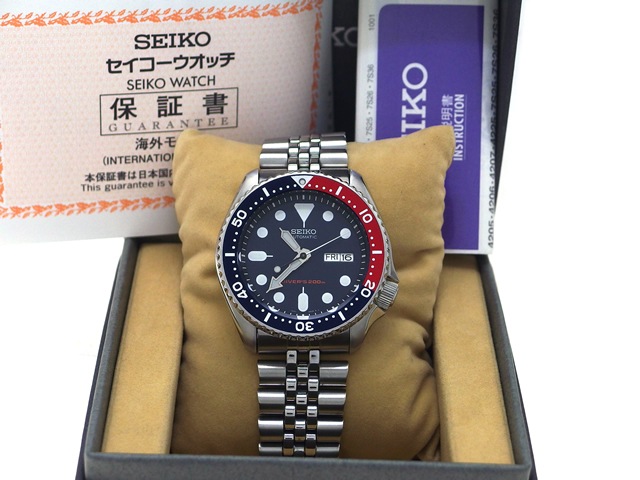 SEIKO 腕時計 逆輸入 海外モデル ネイビー SKX009KD