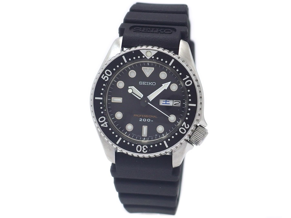 SEIKO ダイバーズウォッチ 7C43-6010 プロフェッショナル200m SEIKO Professional Diver 200m Men's Black Watch 7C43-6010