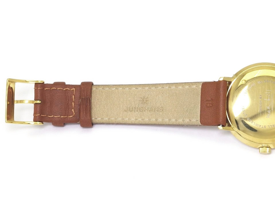 ユンハンス junghans マックスビル 手巻き ユンハンス マックスビル デザイン 34mm 027 5703 00 手巻き USED JUNGHANS